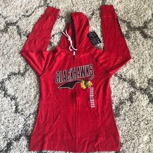 Women’s NHL Chicago Blackhawks Zip Up Hood…